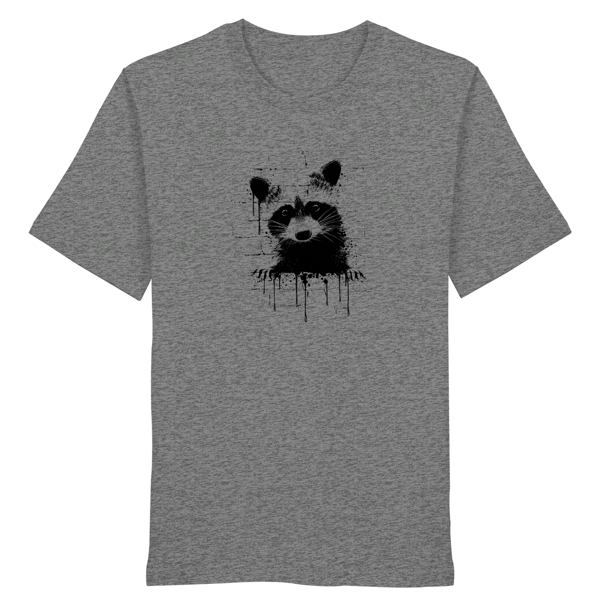 Funky Street Art Waschbär - Organic Shirt