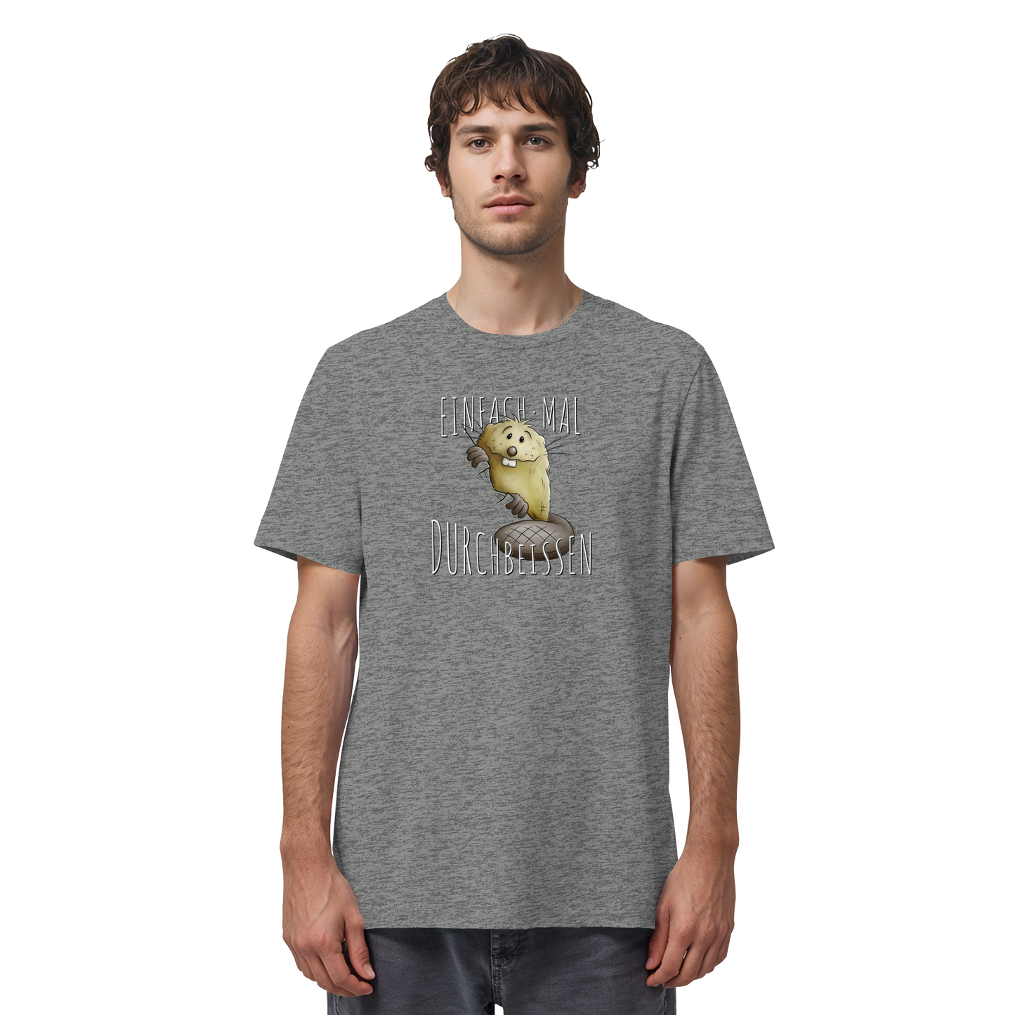 Einfach mal Durchbeissen Biber - Organic Shirt