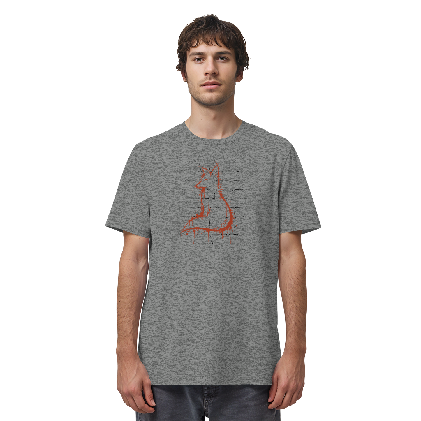 Street Art Fuchs Silhouette - Organic Shirt