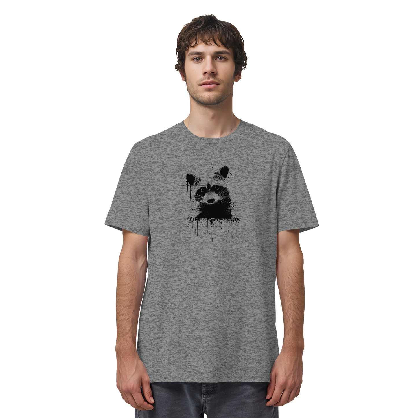Funky Street Art Waschbär - Organic Shirt