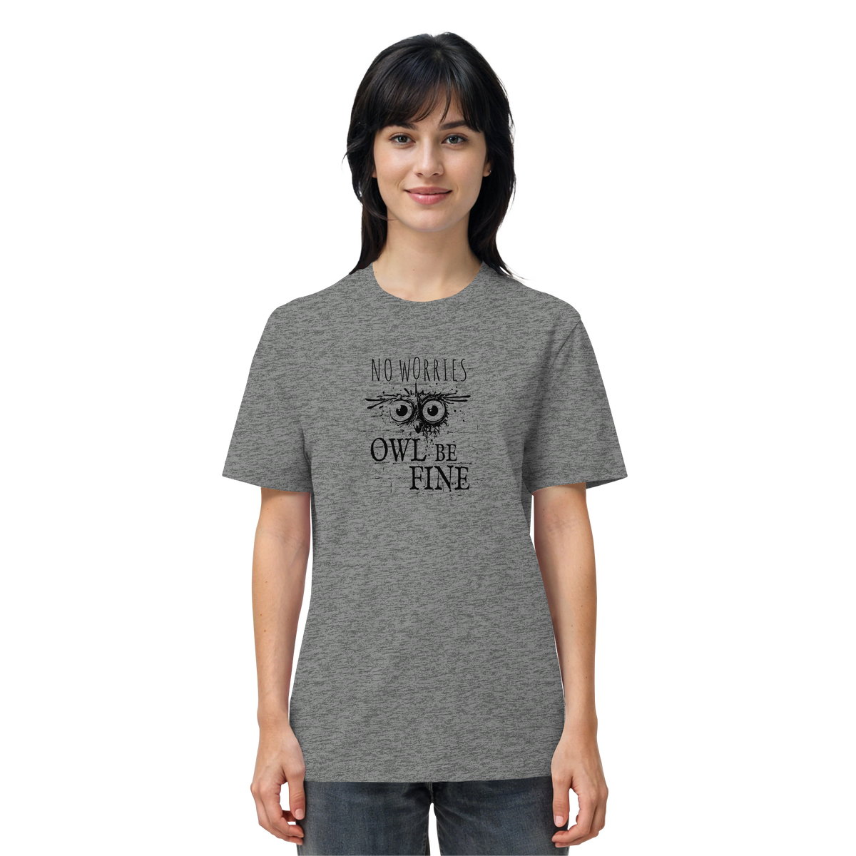 Owl Be Fine Street Art Eule - Organic Shirt