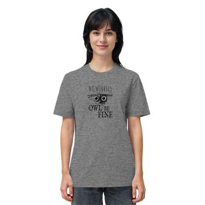 Owl Be Fine Street Art Eule - Organic Shirt