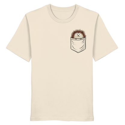 Lustiger Igel in Deiner Brust-Tasche - Organic Shirt