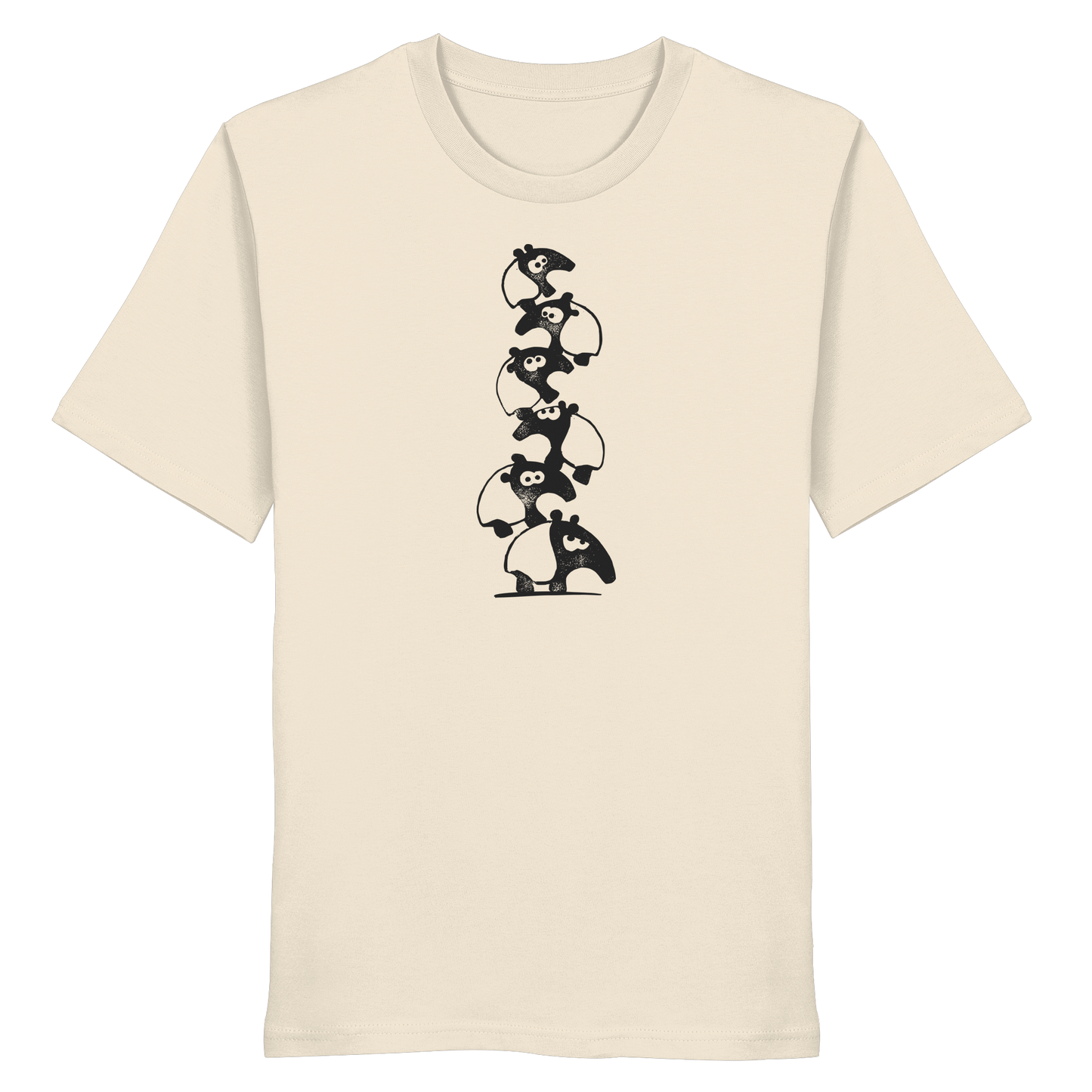 Lustiger Haufen aus Schabracken-Tapiren - Organic Shirt