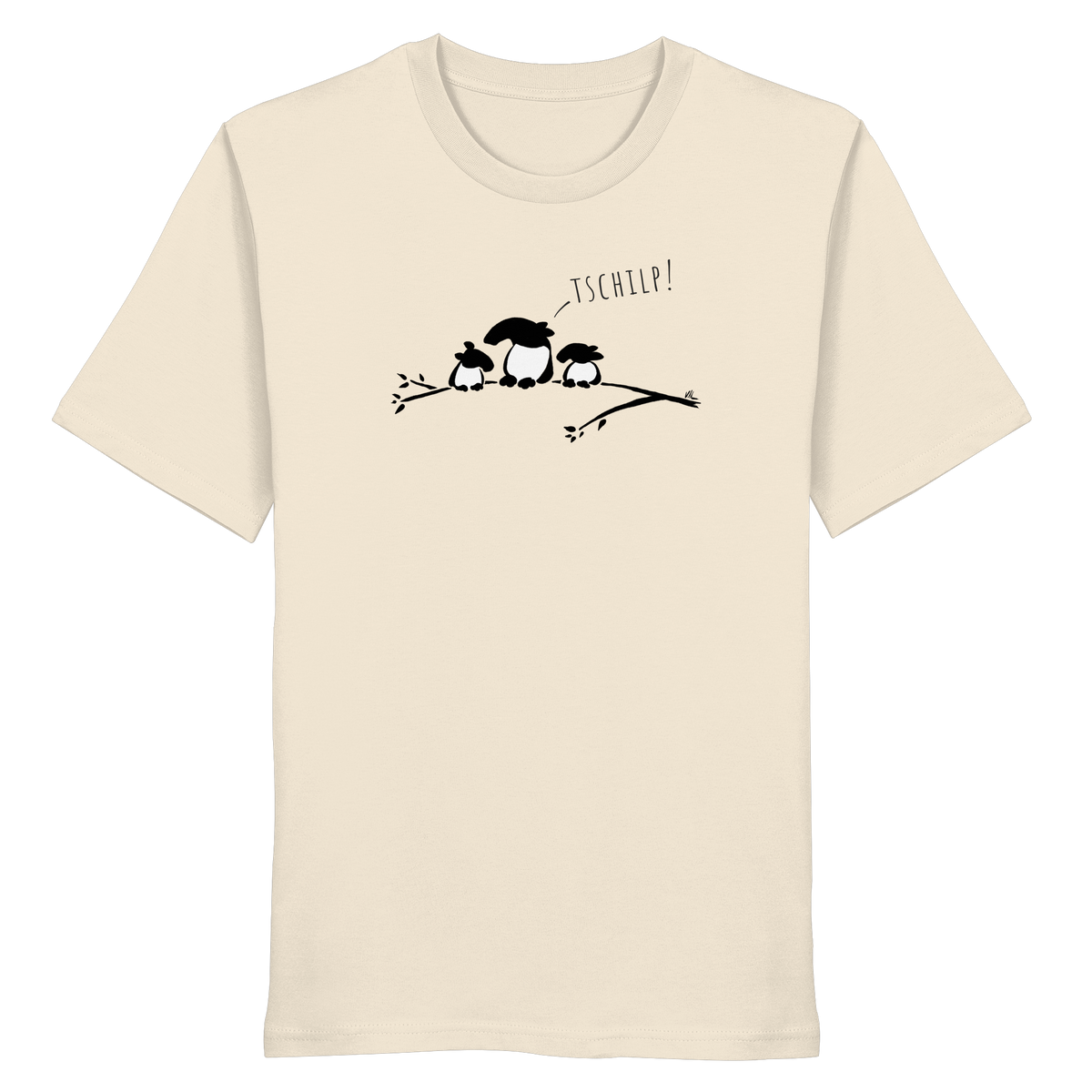 Drei kleine Tapir-Vögel - Organic Shirt