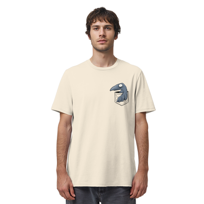 Grufti Rabe Krähe in der Tasche - Organic Shirt