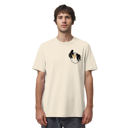 Kleiner Rabe | schwarze Krähe In Tasche - Organic Shirt