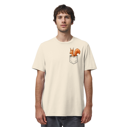Lässiges Eichhörnchen In Tasche - Organic Shirt