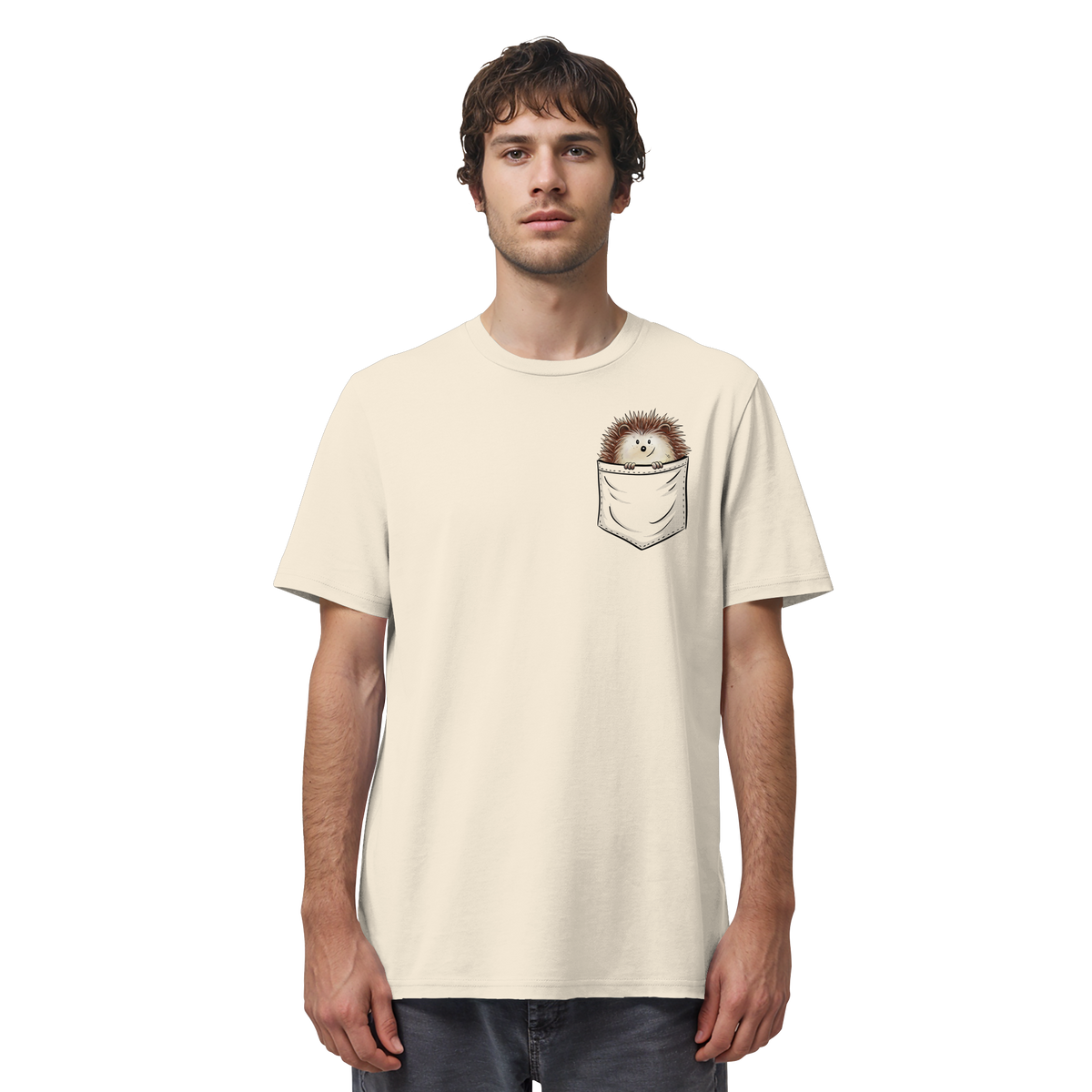 Lustiger Igel in Deiner Brust-Tasche - Organic Shirt