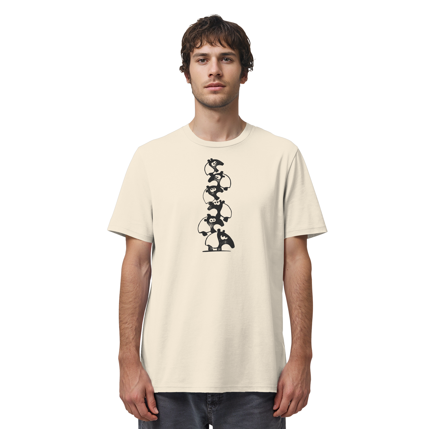 Lustiger Haufen aus Schabracken-Tapiren - Organic Shirt