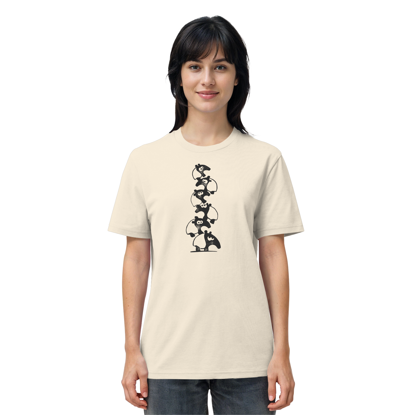 Lustiger Haufen aus Schabracken-Tapiren - Organic Shirt