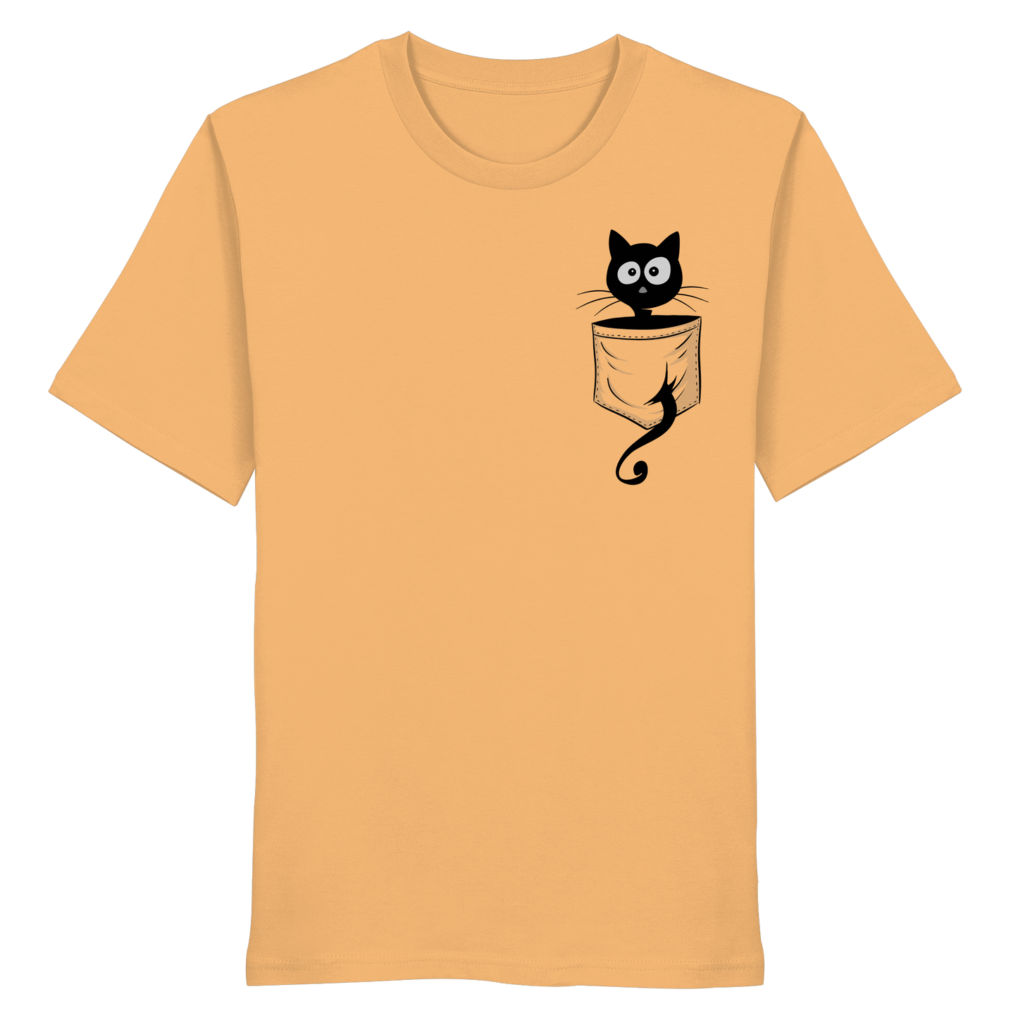 Schwarze Katze in der Tasche - Organic Shirt