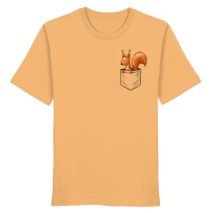 Lässiges Eichhörnchen In Tasche - Organic Shirt