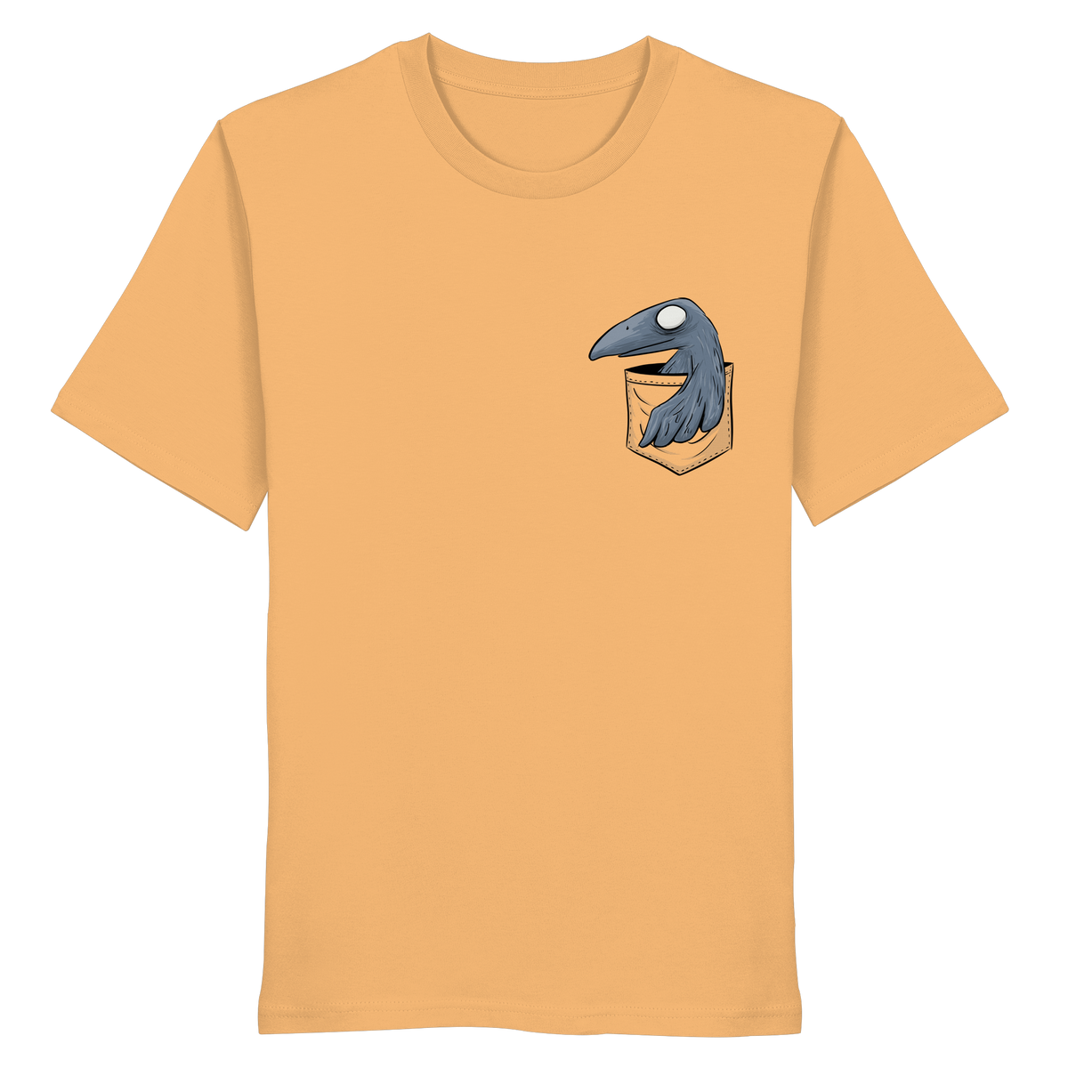 Grufti Rabe Krähe in der Tasche - Organic Shirt