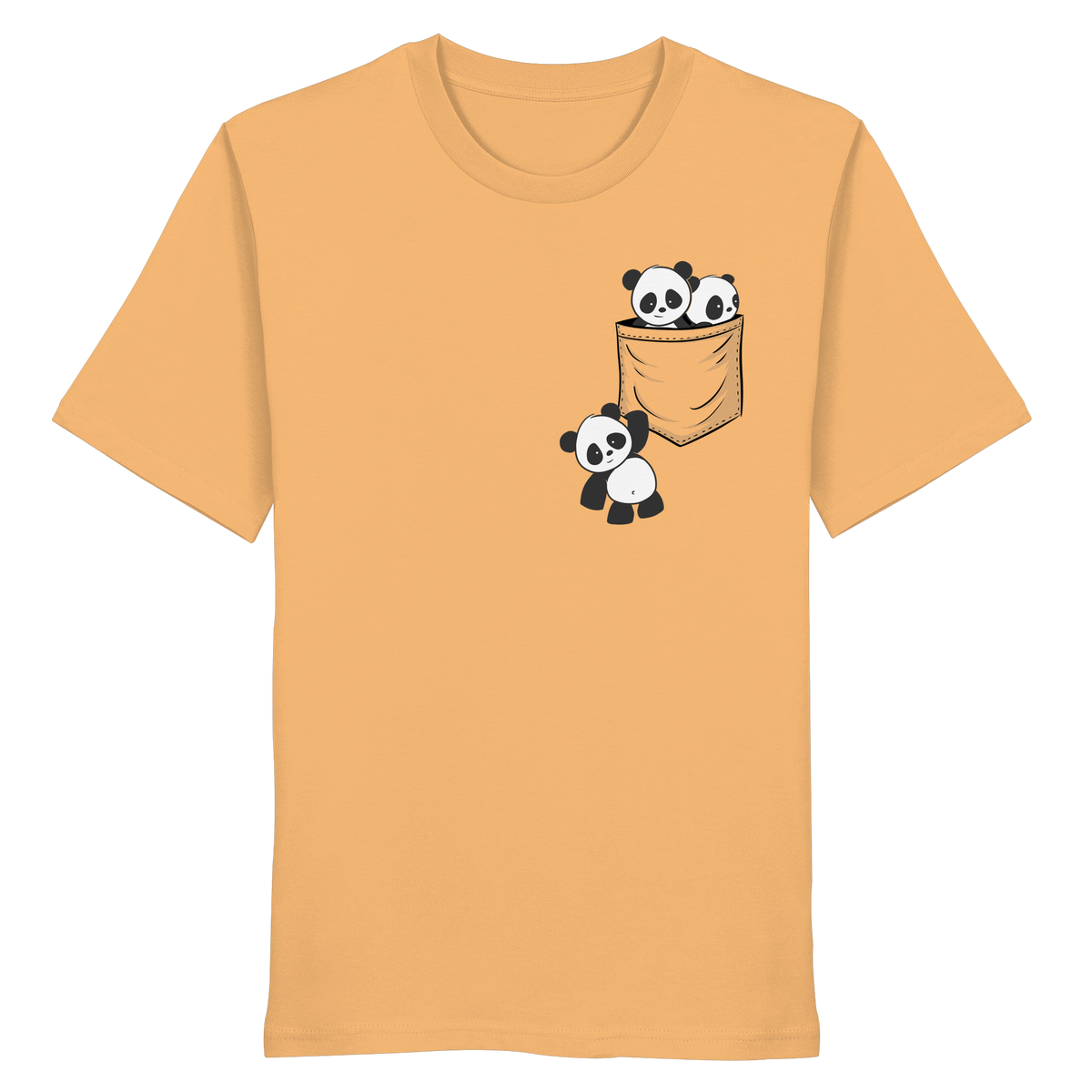 Kawaii Pandas in der Tasche - Organic Shirt