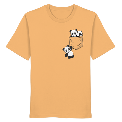 Kawaii Pandas in der Tasche - Organic Shirt