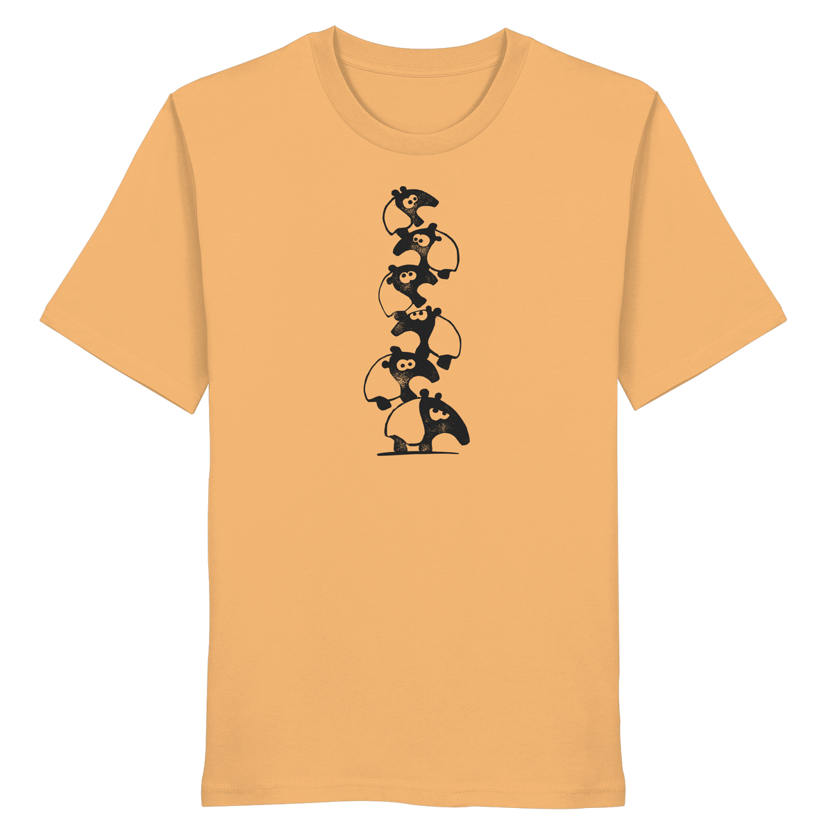 Lustiger Haufen aus Schabracken-Tapiren - Organic Shirt