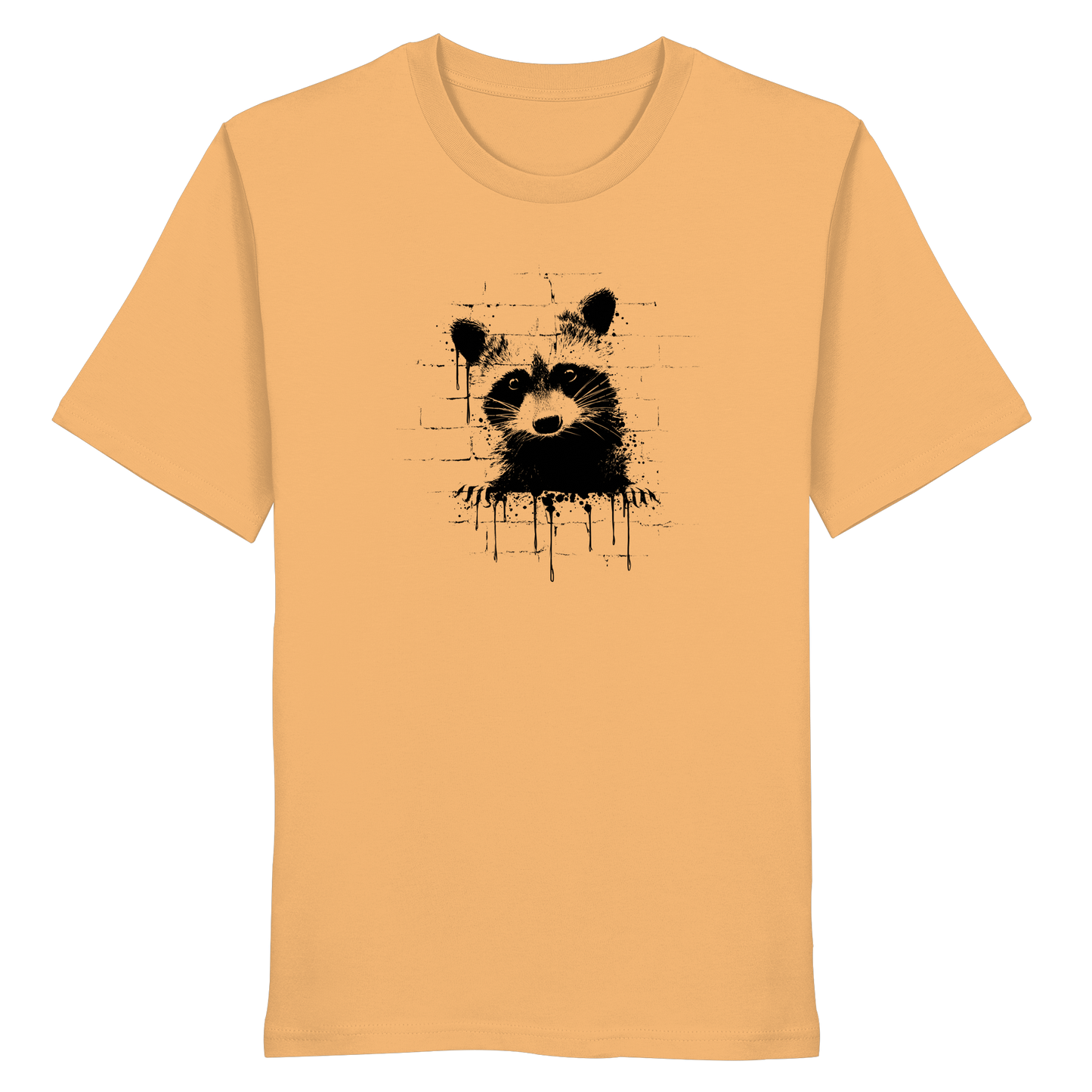 Funky Street Art Waschbär - Organic Shirt