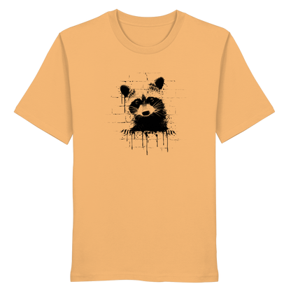 Funky Street Art Waschbär - Organic Shirt