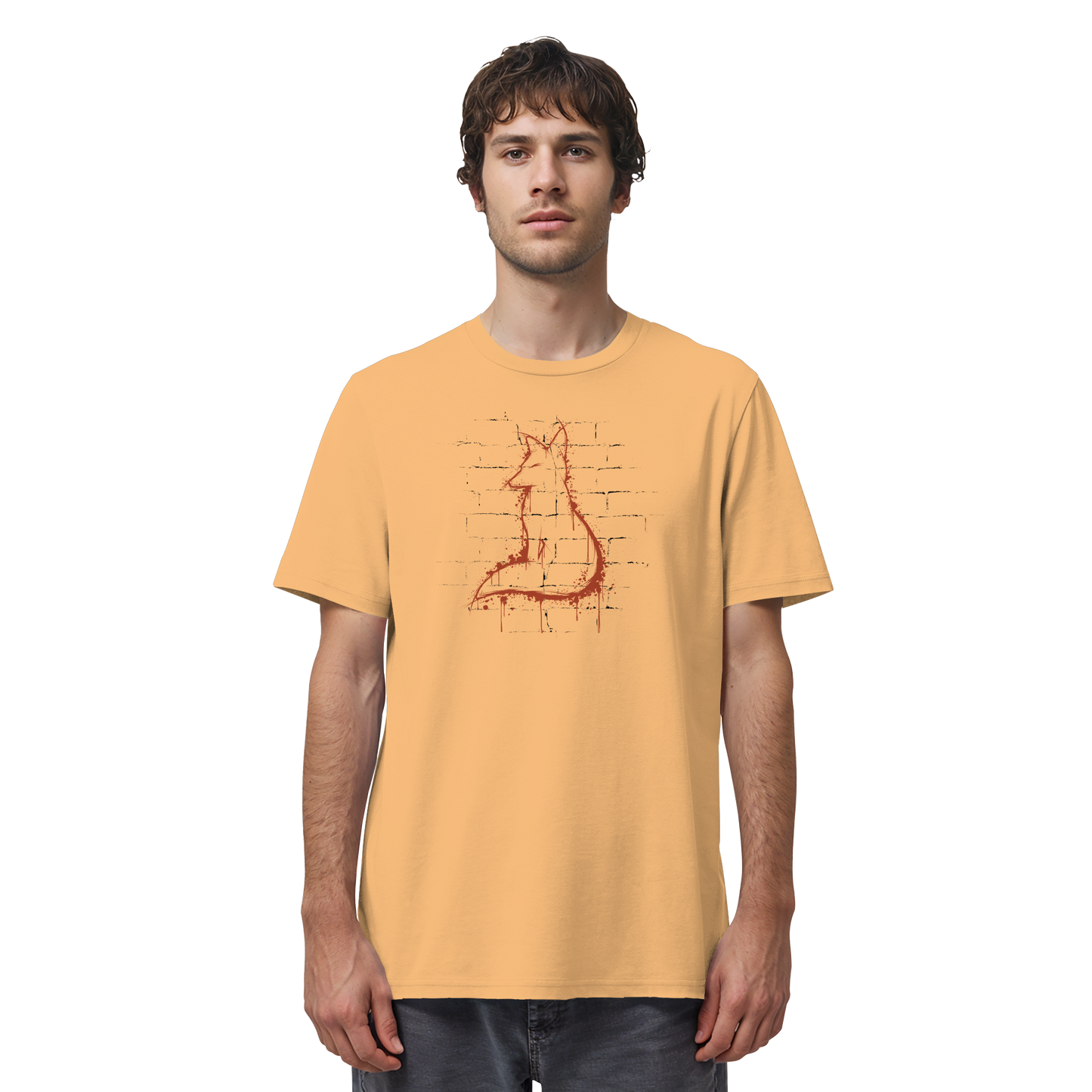Street Art Fuchs Silhouette - Organic Shirt