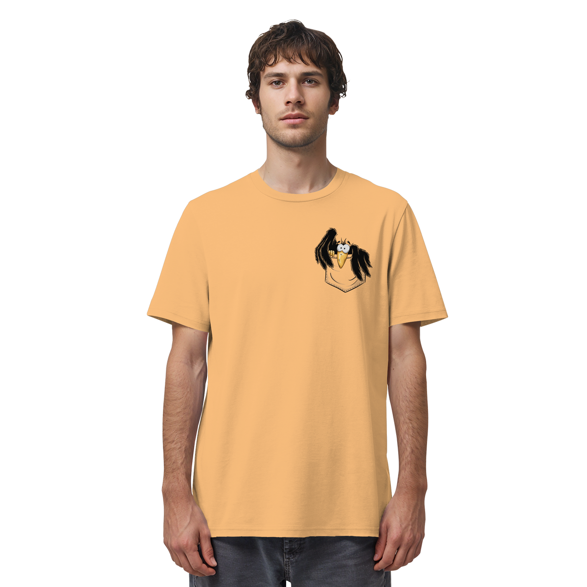 Kleiner Rabe | schwarze Krähe In Tasche - Organic Shirt