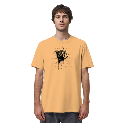 Lässige Street Art Eule - Organic Shirt