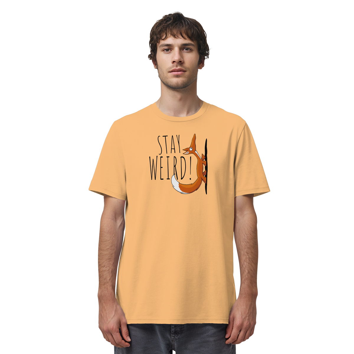 Stay Weird! Schräger Fuchs - Organic Shirt
