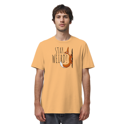 Stay Weird! Schräger Fuchs - Organic Shirt