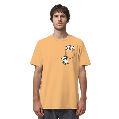 Kawaii Pandas in der Tasche - Organic Shirt