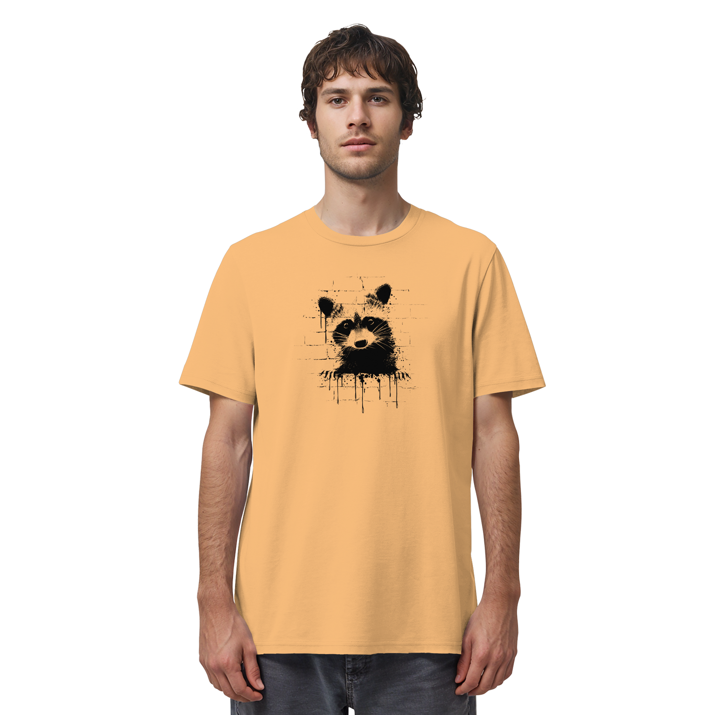 Funky Street Art Waschbär - Organic Shirt