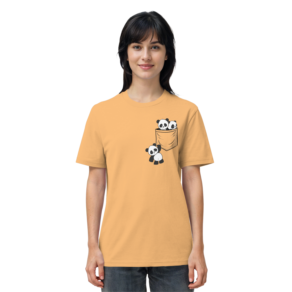 Kawaii Pandas in der Tasche - Organic Shirt