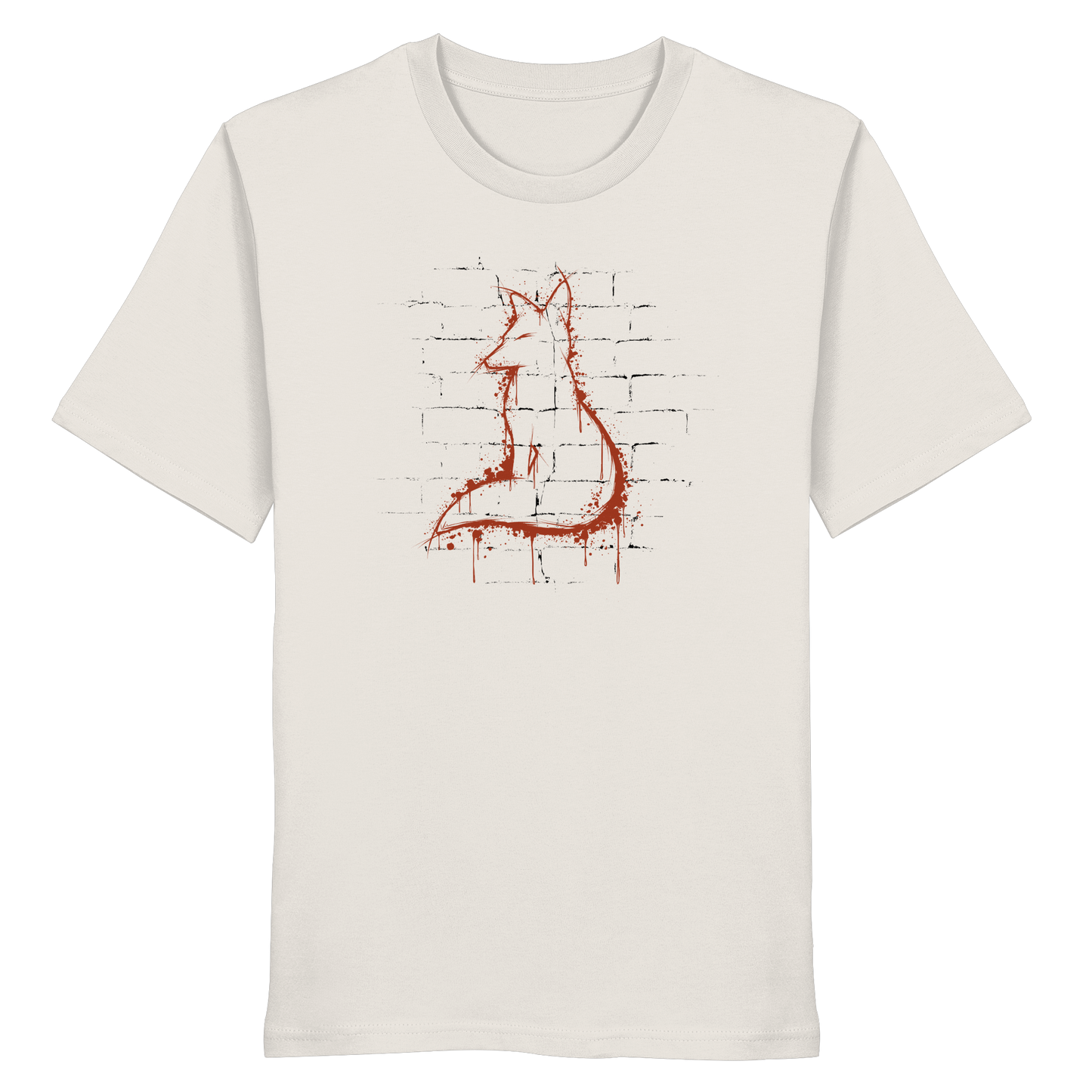 Street Art Fuchs Silhouette - Organic Shirt