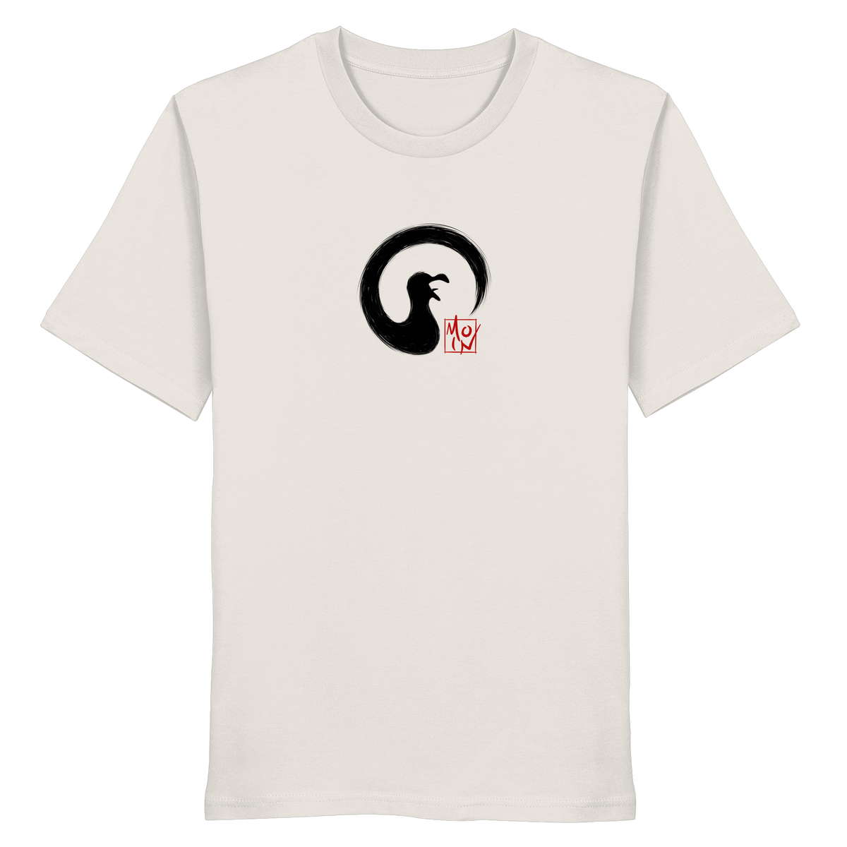 Moin kreischende japanische Enso Möwe - Organic Shirt
