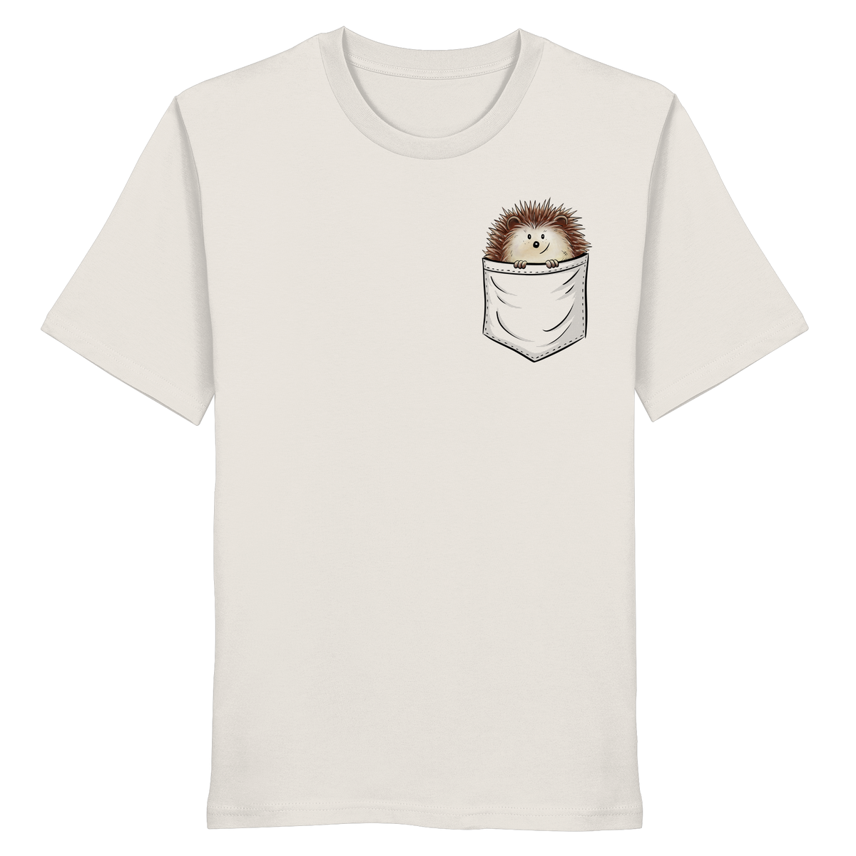 Lustiger Igel in Deiner Brust-Tasche - Organic Shirt