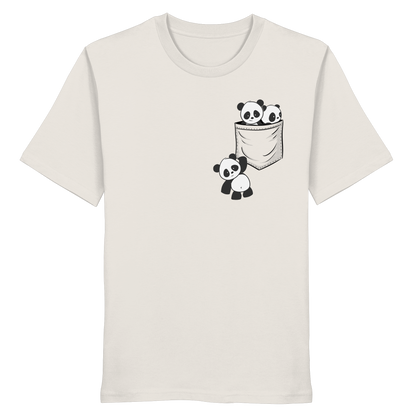 Kawaii Pandas in der Tasche - Organic Shirt