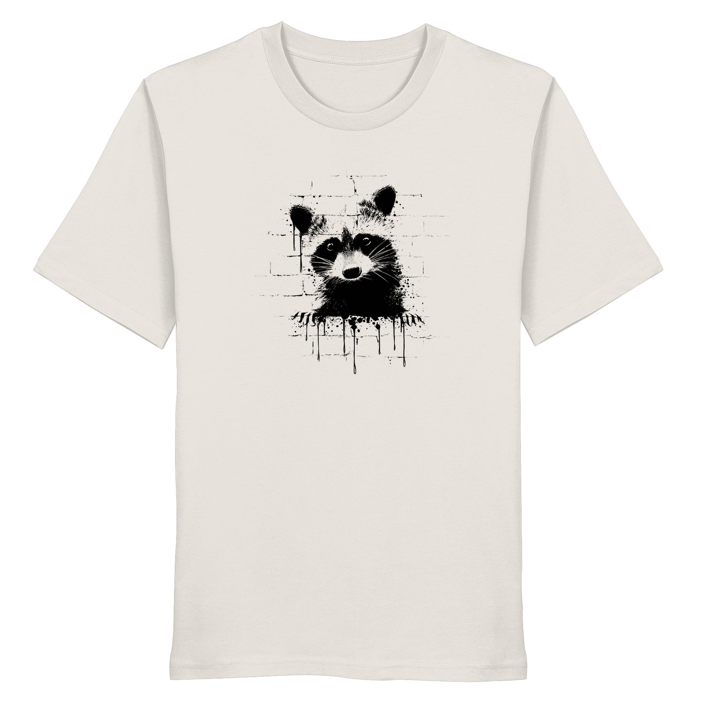 Funky Street Art Waschbär - Organic Shirt