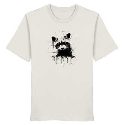 Funky Street Art Waschbär - Organic Shirt