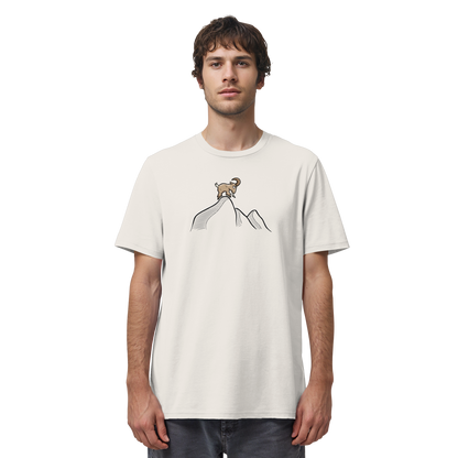 Ziegenbock in den Bergen - Organic Shirt