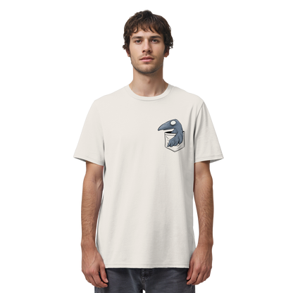 Grufti Rabe Krähe in der Tasche - Organic Shirt