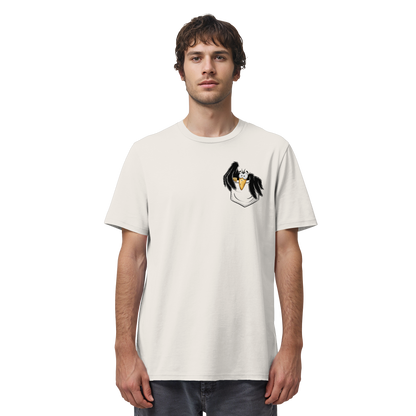Kleiner Rabe | schwarze Krähe In Tasche - Organic Shirt