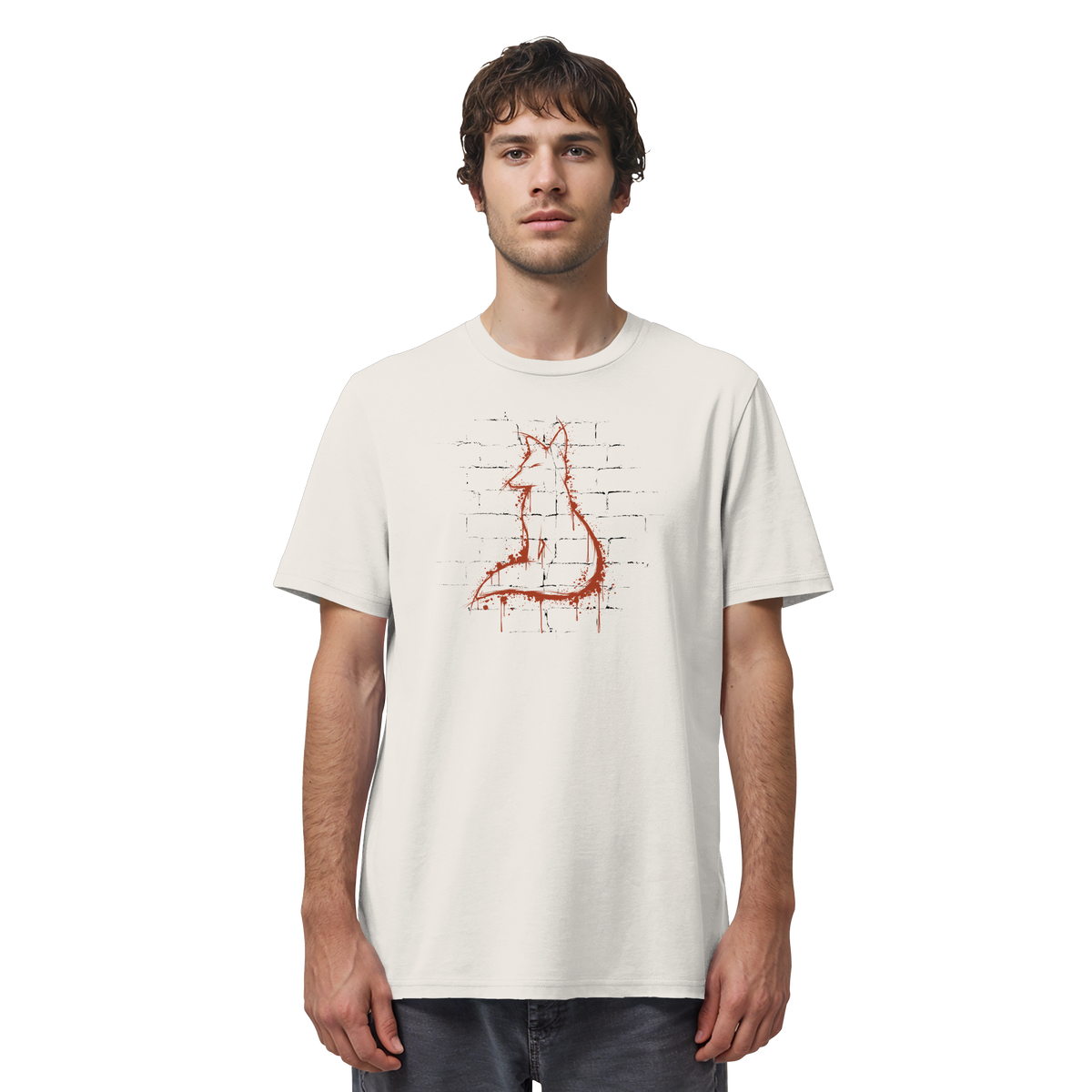 Street Art Fuchs Silhouette - Organic Shirt