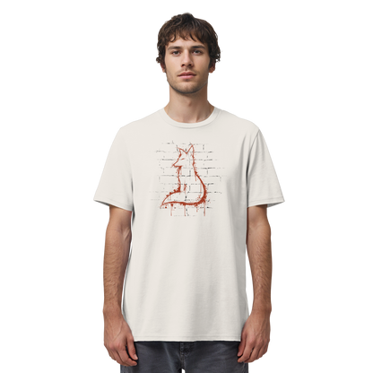 Street Art Fuchs Silhouette - Organic Shirt
