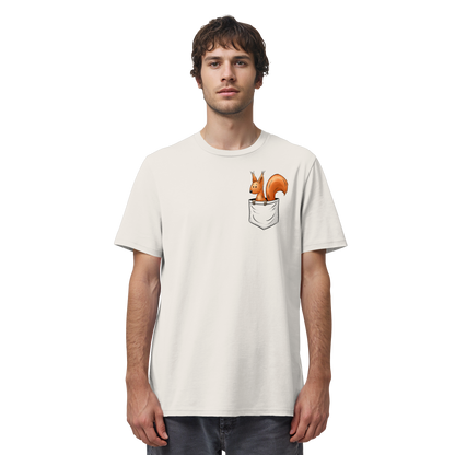 Lässiges Eichhörnchen In Tasche - Organic Shirt