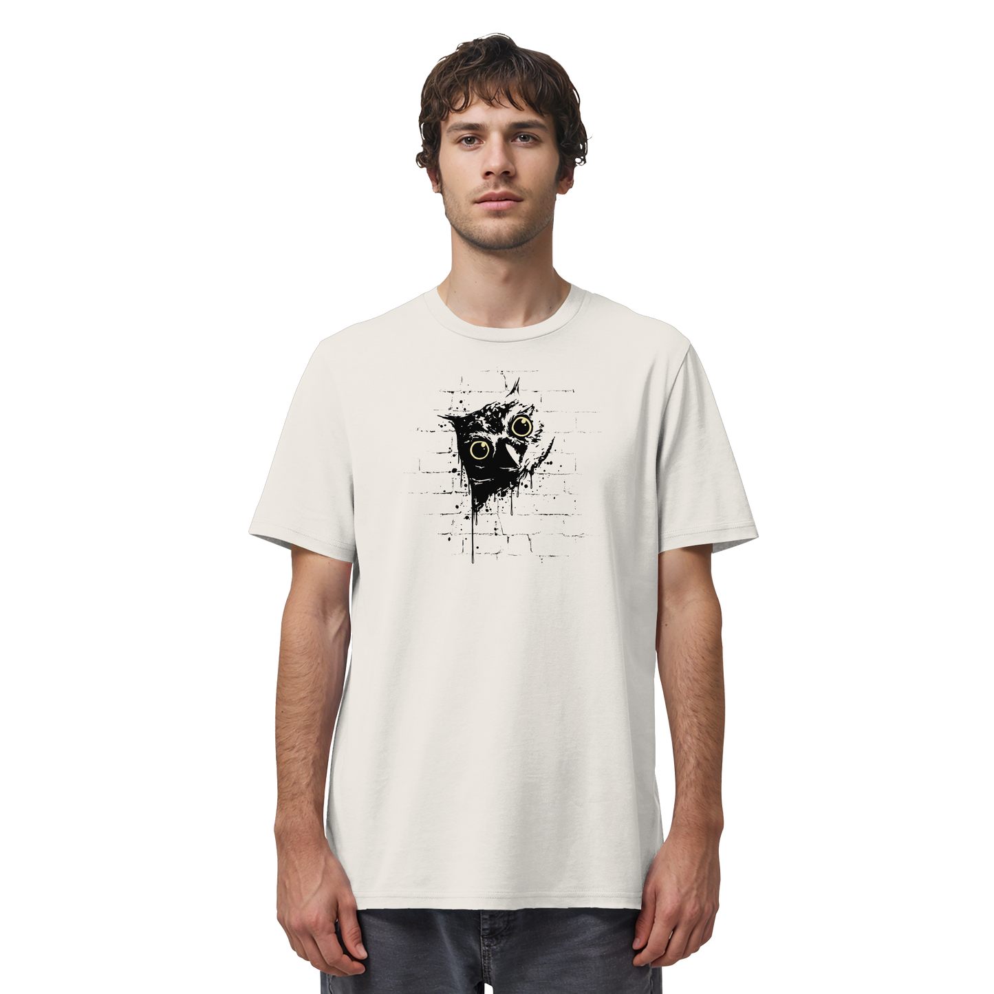 Lässige Street Art Eule - Organic Shirt