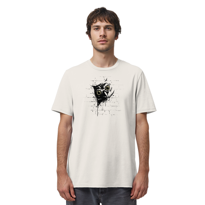 Lässige Street Art Eule - Organic Shirt