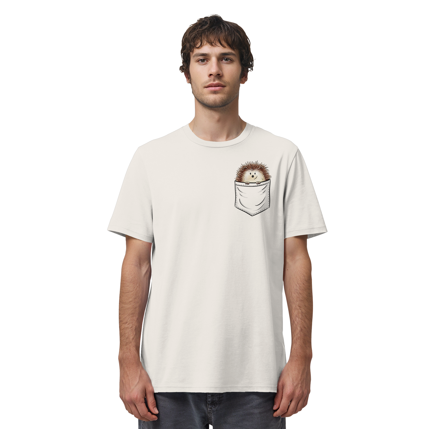 Lustiger Igel in Deiner Brust-Tasche - Organic Shirt