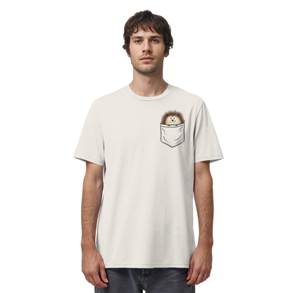 Lustiger Igel in Deiner Brust-Tasche - Organic Shirt