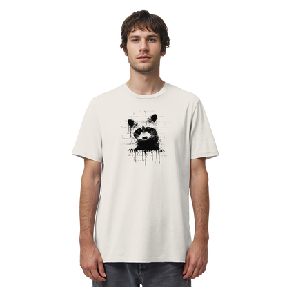 Funky Street Art Waschbär - Organic Shirt