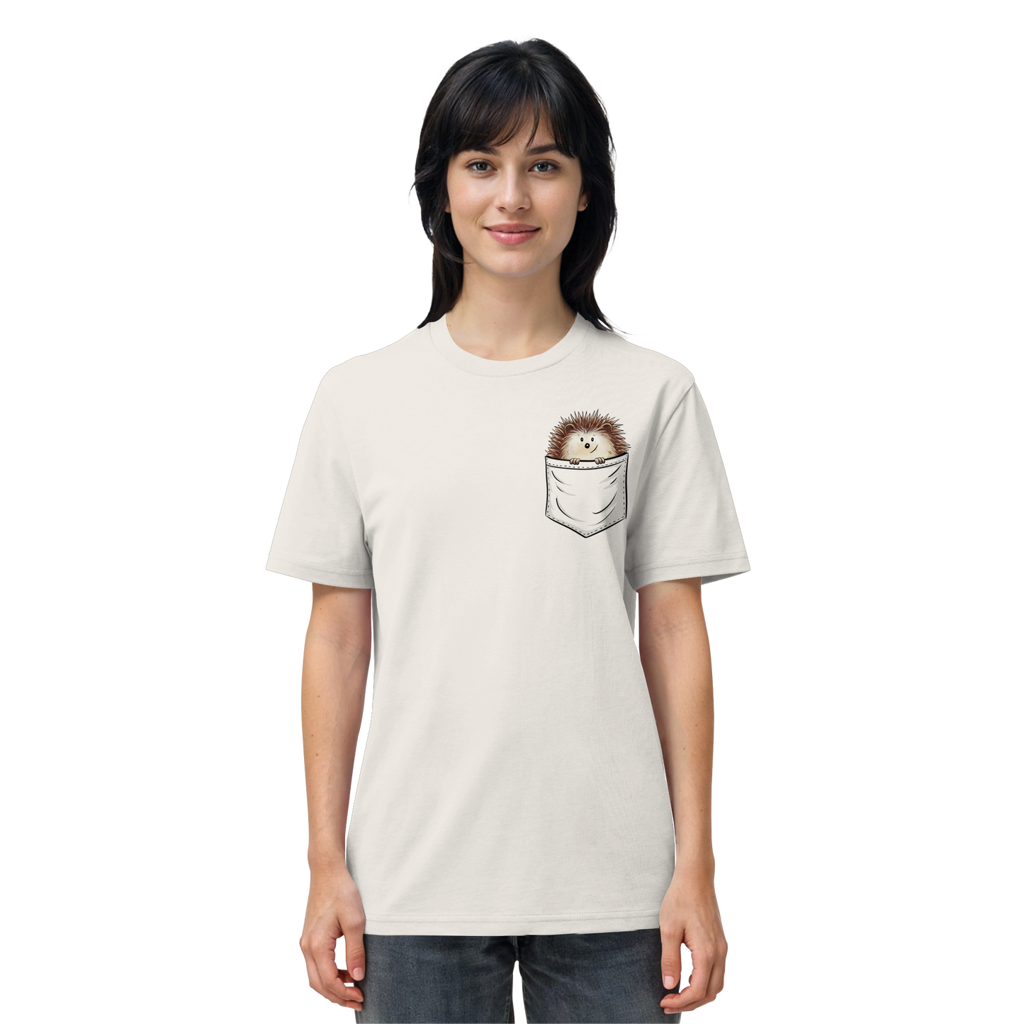 Lustiger Igel in Deiner Brust-Tasche - Organic Shirt