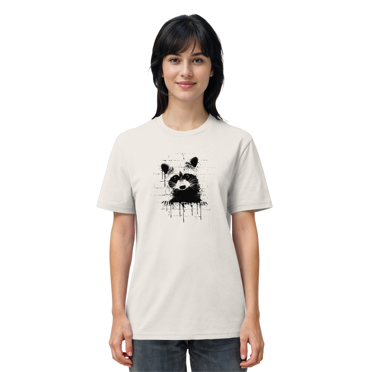 Funky Street Art Waschbär - Organic Shirt